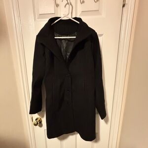 Women's Dressy Stylish Black Coat